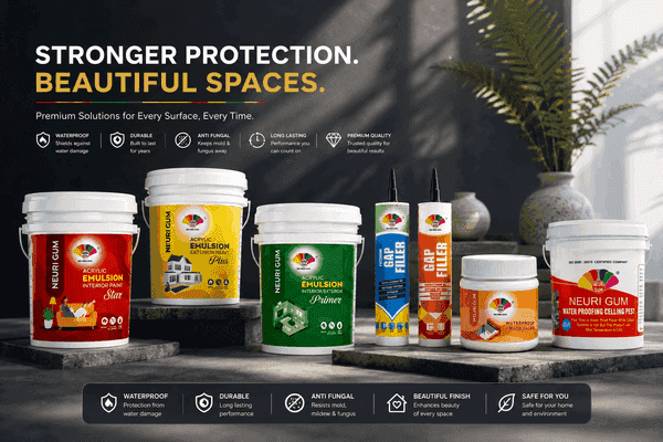 NeuriGum Paints – Complete product lineup manufactured in Jamnagar