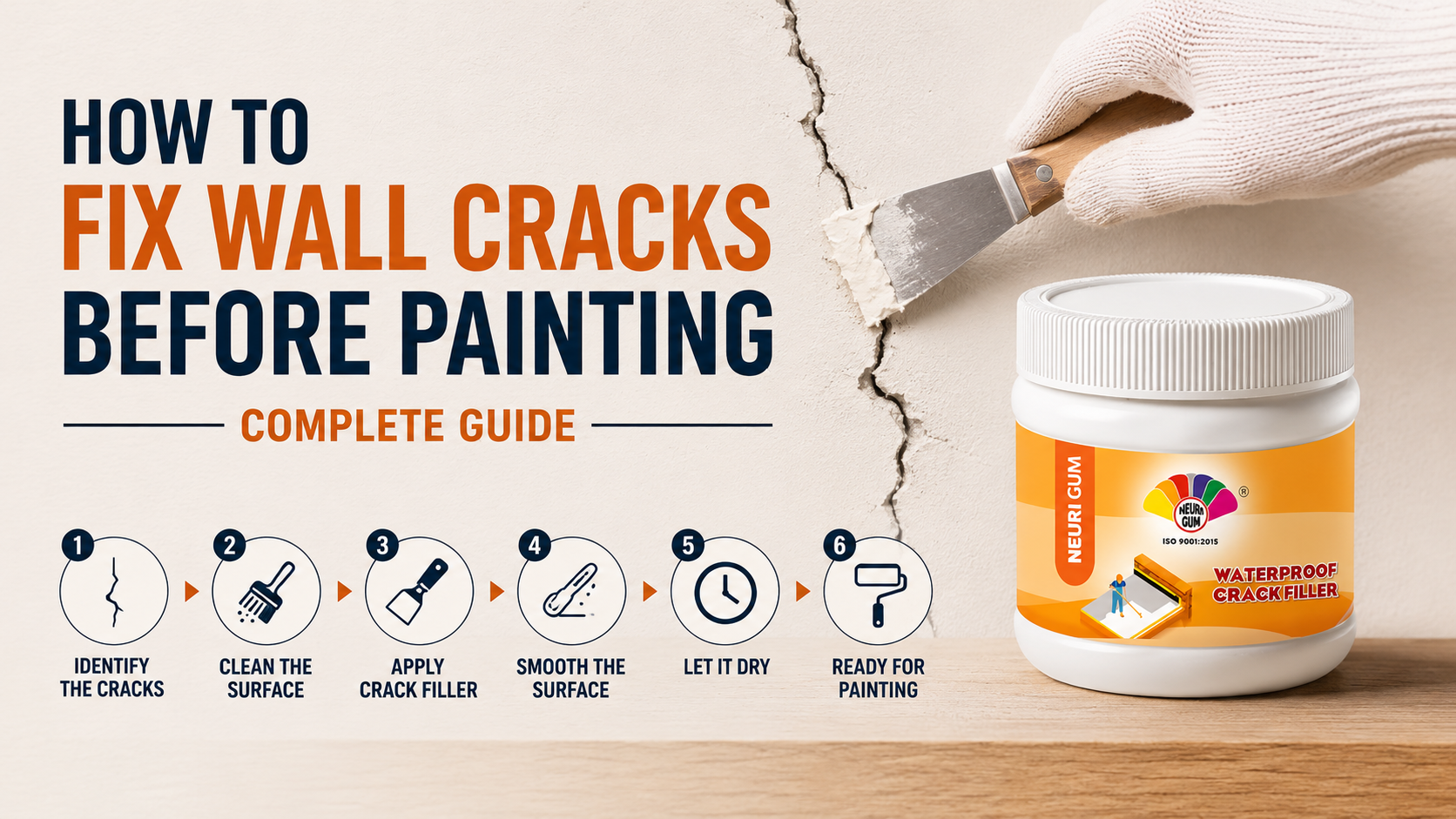 How to Fix Wall Cracks Before Painting — Complete Guide