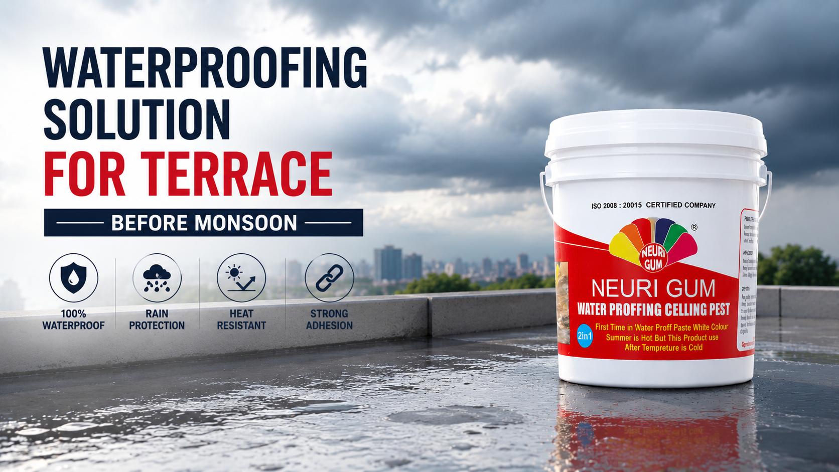 Waterproofing Solution for Terrace Before Monsoon