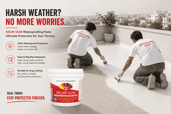 Waterproofing Ceiling Paste professional application showcase
